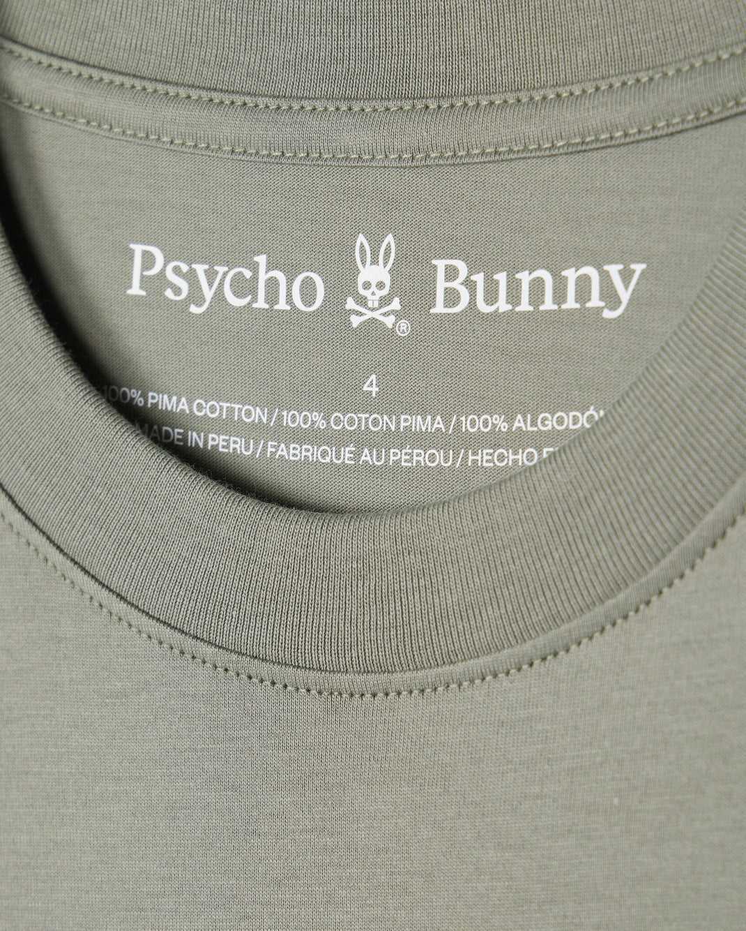 Tees Psycho Bunny Classic Crew Neck Tee Vert Homme | GHL-31614409